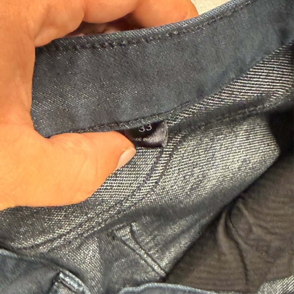 John Varvatos USA Jeans Bowery Slim Straight Cotton Stretch Blue 34x28 - Picture 7 of 11